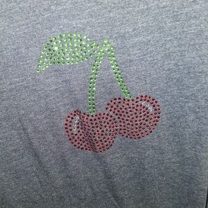 Free State Heather Blue Tee with Cherry Design